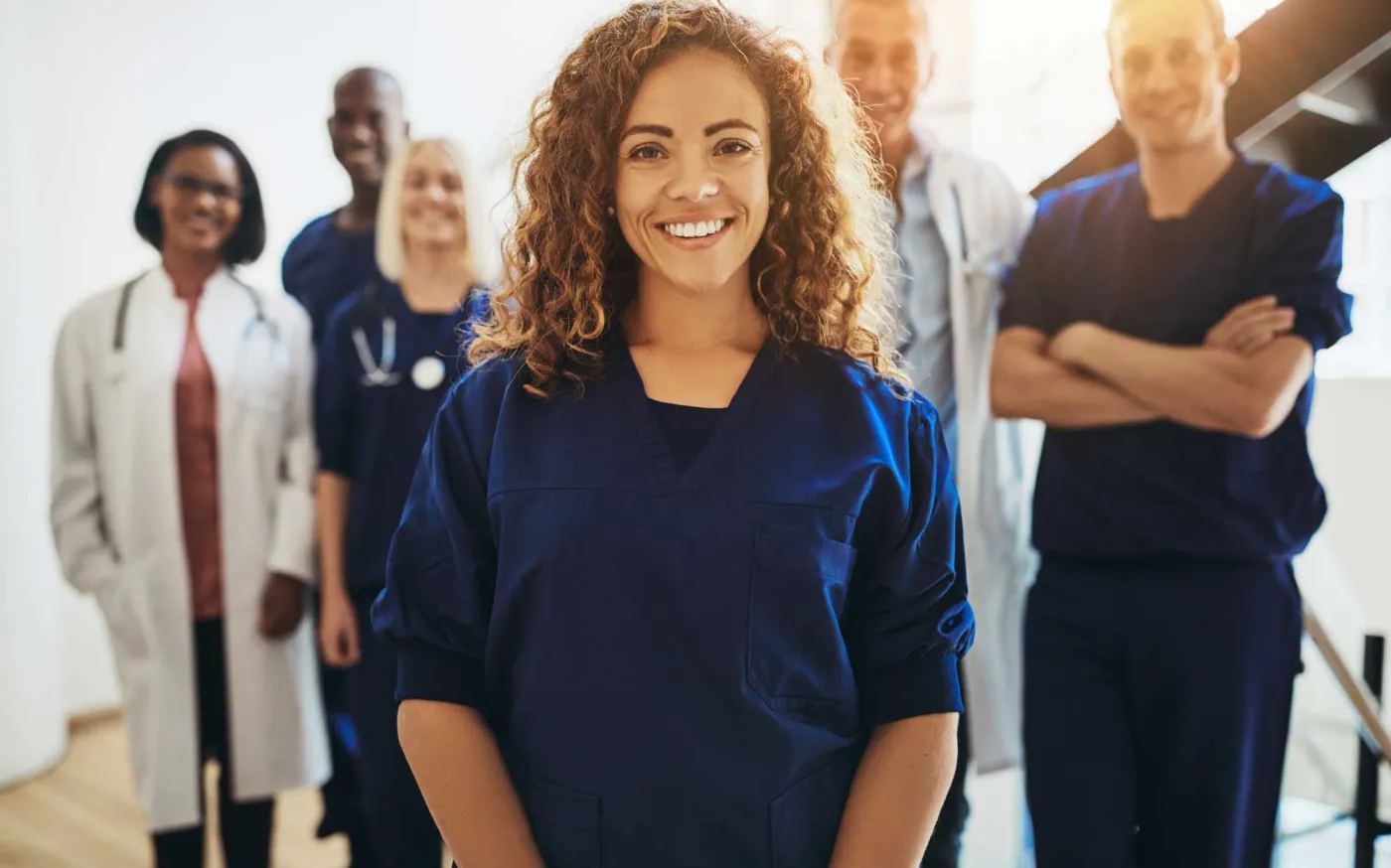 Smiling female doctor