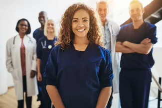 Smiling female doctor