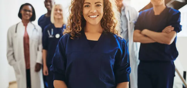 Smiling female doctor